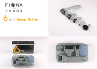 6 in 1 derma roller set 12/300/720/1200 needles titanium micro needle therapy dermaroller